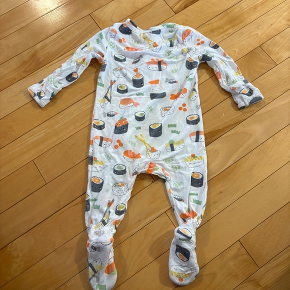 Angel Dear sushi sleeper 3-6 months bamboo Pyjamas PJs footies - Picture 5 of 10